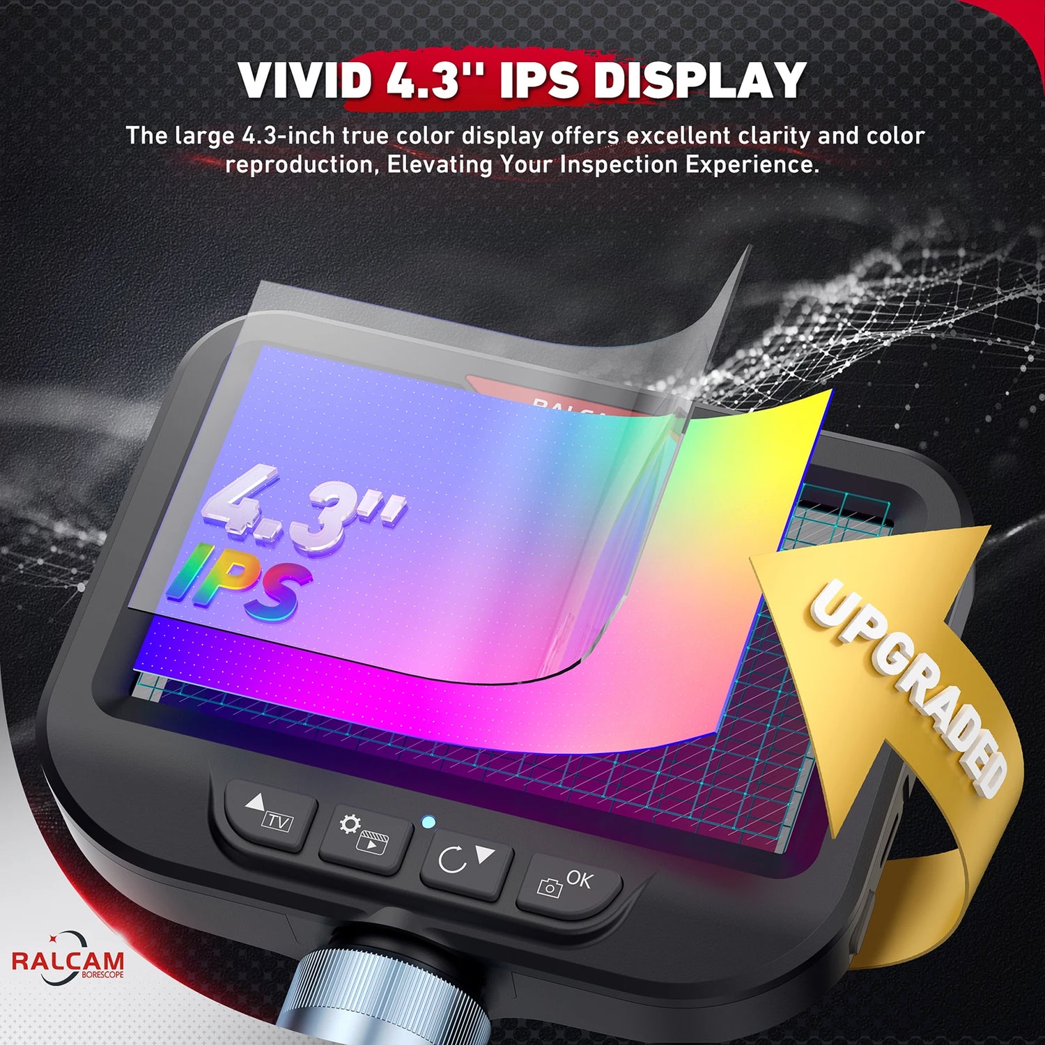 Lebendiges 4,3-Zoll-IPS-Display