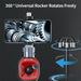 RALCAM 4-way articulating borescope with 360° universal rocker and smartphone display showing gears