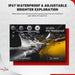 IP67 waterproof articulating borescope with adjustable 10 LED lights for inspection