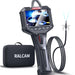 RALCAM handheld 2-way endoscope camera with 6 LED lights, flexible cable, and carrying case