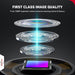 Exploded view of inspection camera lens elements highlighting 1080P HD image quality and clarity