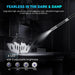2-way articulating borescope with 43-inch screen illuminating dark, damp inspection areas with 6 LEDs