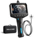 RALCAM R406 2-way articulating borescope with 4.3-inch screen showing gear image and carrying case